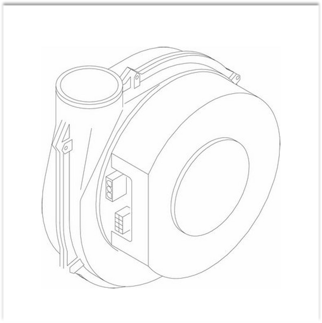 Buderus 73320  Gebläse 230V (11-43kW)