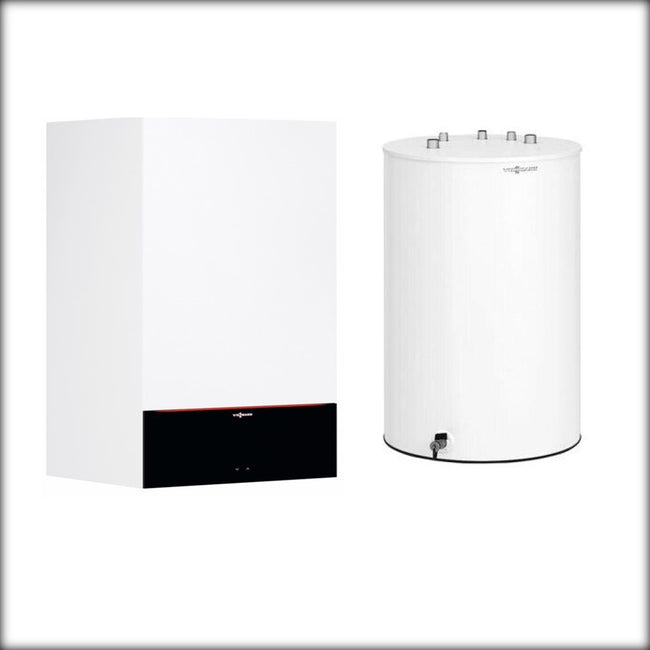 Viessmann Paket Vitodens 200-W B2HF 25 kW Umlauf  Vitocell 100-W, Typ CUGB 120 l