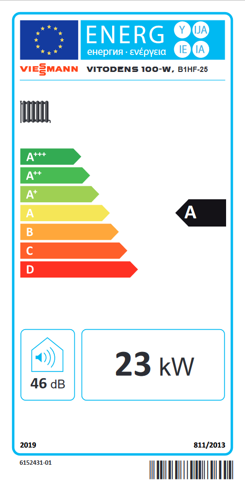 Viesmann Vitodens 100-W 25,0 kW alle Gasarten HMU-C witterungsgeführt für Einzelbelegung Heizgerät wandhängend raumluftabh. u. raumluftunabh.