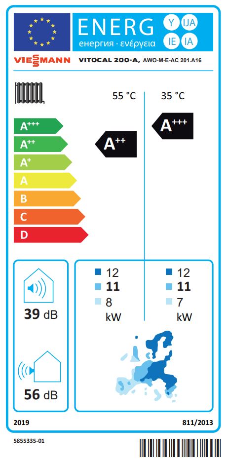 Viessmann Vitocal 200-A  13,6kW AWO-E-AC 201.A10