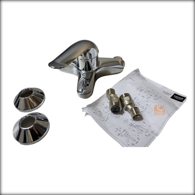 Grohe Einhand-Wandbatterie Euroeco-Spezial- verchromt - #32776000