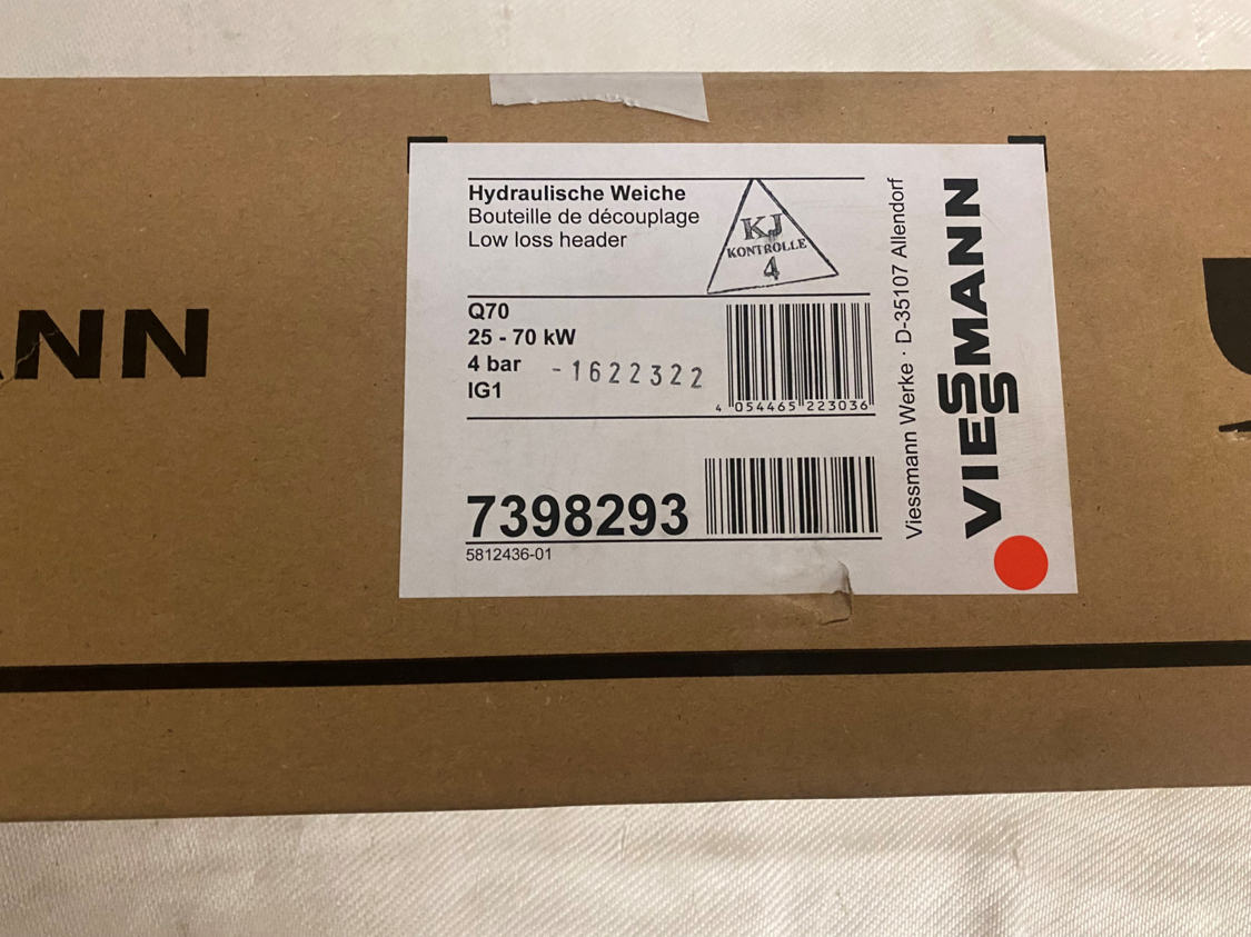 Viessmann Hydraulische Weiche Q-70 kpl.