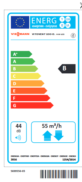 Vitovent 200-D, type HRV B55