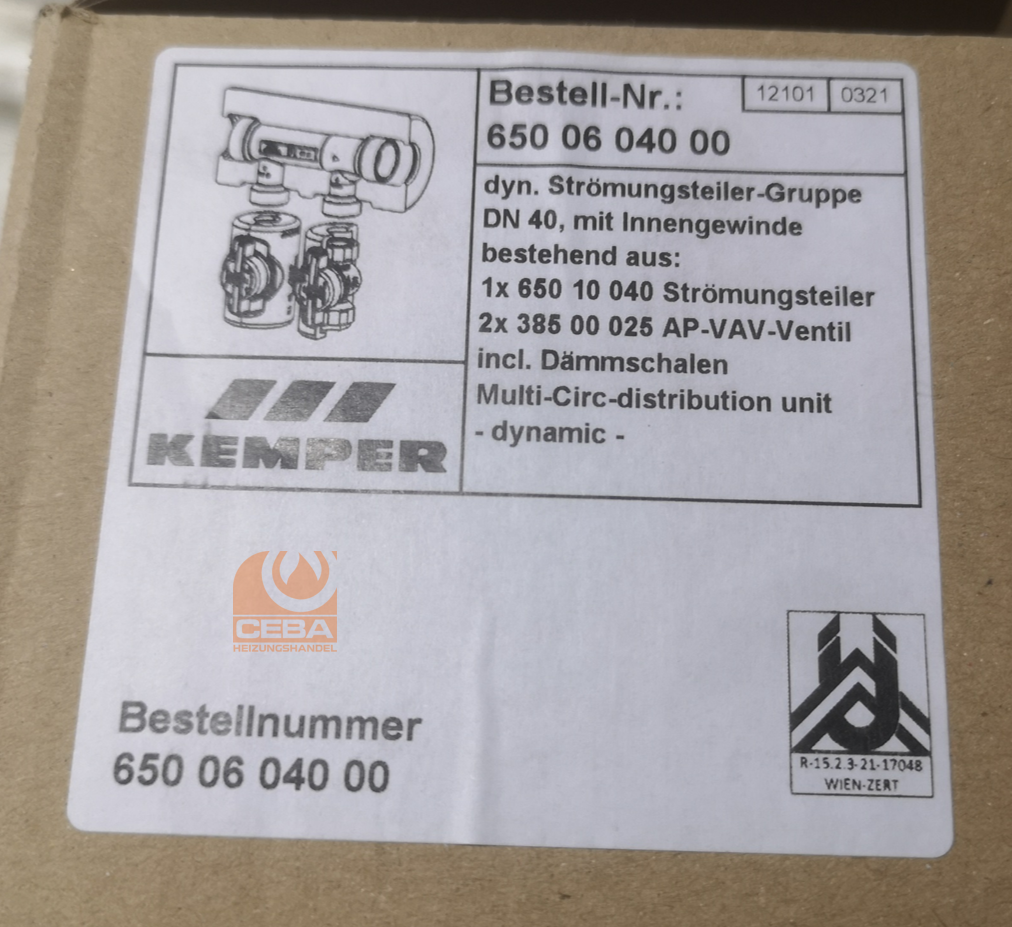 Kemper Dynamische-Strömungsteller-Gruppe DN 40 - Bestell-Nr. 6500604000